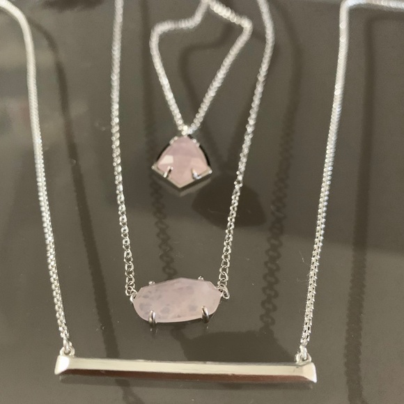 KENDRA SCOTT Rhodium Plated Ever Pendant Necklace - Picture 3 of 10